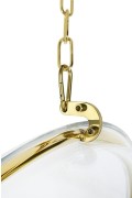Fotel wiszący BUBBLE GOLD VELVET poduszka beżowa - King Home